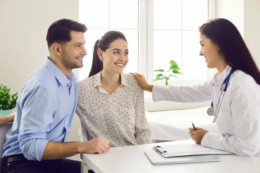 Compassionate fertility specialists and a caring medical team in a leading IVF center in Turkey. The image captures the process of in vitro fertilization, with skilled professionals guiding patients through the journey of assisted reproductive technology. State-of-the-art facilities and a supportive environment contribute to the hope and possibility of building families through successful IVF treatments.